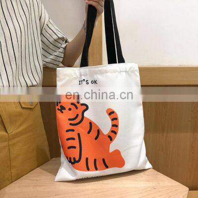 Reusable Foldable Handbag Shop Bag Bolsas De Tela Ecologica Grocery Canvas Tote Bag for Shop With Logo photo-2