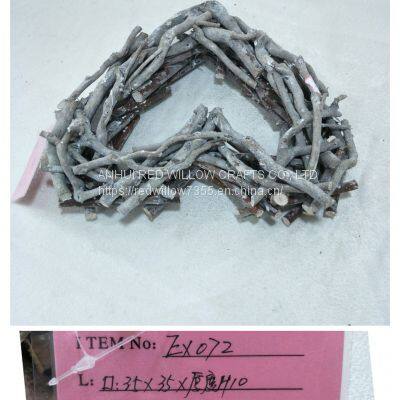 Willow and Tea Tree Twig Heart Shape Wreath photo-2