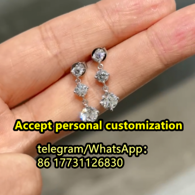 Diamond Earrting Accept customization  IGI certification pendant earring  stud earring