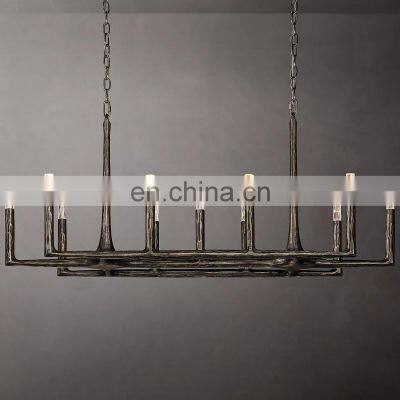 Modern Luxury Nordic Ceiling Lighting Golden Thaddeus Round Industrial Retro Chandelier for Living Room Bedroom photo-5