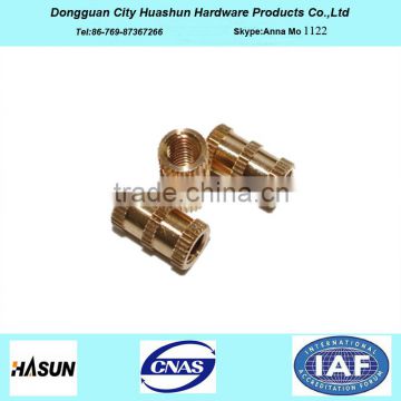 HuaShun Haware Customized Precision Copper Nut, Brass Insert Nut