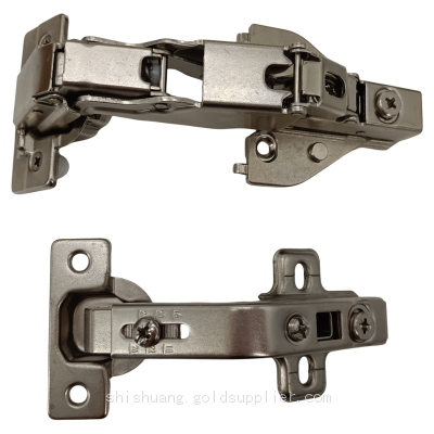 Furniture Kitchen Hardware Steel 3D Adjustable Two Way 165+135 Degree Clip on Soft Close Concealed Cabinet Cupboard Hinge