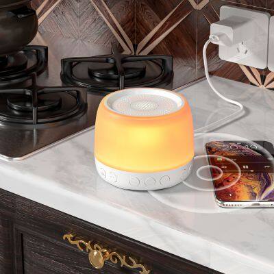 5 Auto off Timer 7 Colors Nursery Night Light for Baby Sleep Sounds 2 in 1 White Noise Machine photo-4