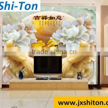 competitive price tile gold 3D inkjet digital printing galzed porcelain floor tiles