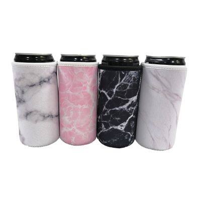 Custom Soft Insulated Collapsible Neoprene Can Holder Cooler Coozy 500ml Beer Coozies for Skinny Cans