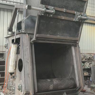 A Track Type Shot Blasting Machine Specialized in Cleaning Various Small and Medium-sized Castings, Stamping Parts, Etc
