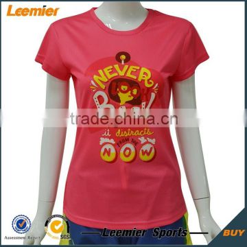 100%Polyester sublimation women t shirt quick-dry,breathable