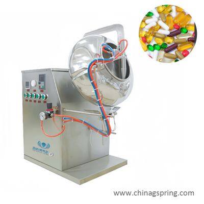 Automatic Pharmaceutical Capsule Tablet Coating Machine Stainless Steel High Efficiency Film Coater Pharmaceutical Industry