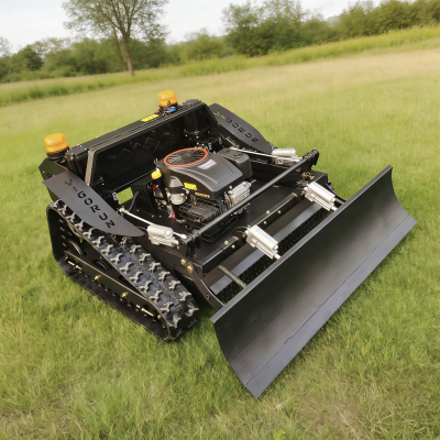 60 Slope Safe Industrial Gas-electric Hybrid Remote Control Crawler Lawn Mower VTLM800 800mm Cutting Width Brush Cutter Snow