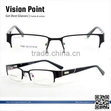 spring hinge semi-rimless new model eyewear frame glasses