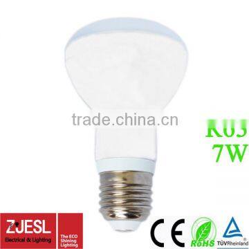 2016 New products Reflector Aluminum LED Bullb 7W 580Lm R63 E27 2700-6500k