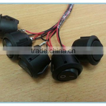 SPST Rock Black Switch UL 600V 105c Of Cable Assembly