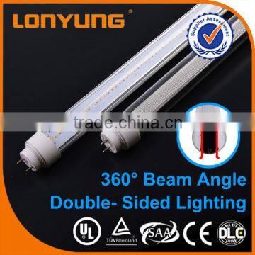 T10 double-side Dimmable Canada UL ETL 2014 hotsale ube8 led light tube 8 china