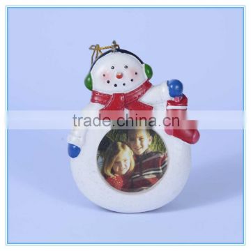 christmas snowman shape baby frame gift