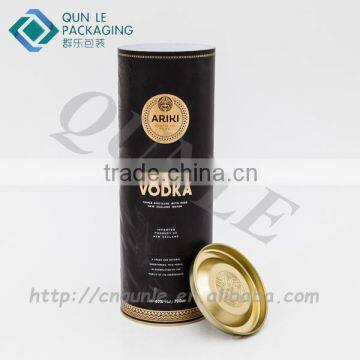 Round Paper Box Packaging for Bottles of Wine and Whiskey