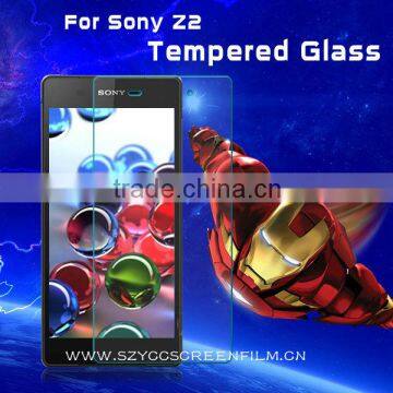 High Transparancy For Sony Xperia Z2 Temper Glass Screen Film With Best Quality