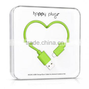 Happy Plug Design Micro USB Data Chargeer Male for Samsung photo-3