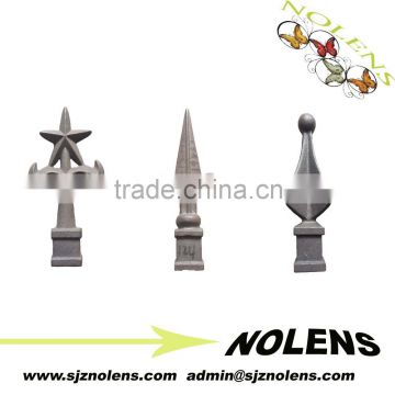 Ornamental cast metal fence finials/cast ornamental fence spearhead