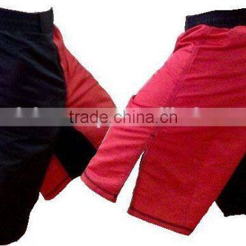 red black mma shorts