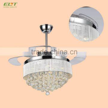 Popular Design Modern Chrome Ceiling Fan