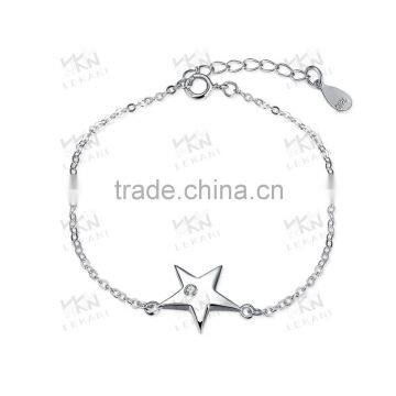 Star style pure silver jewelry ,925 silver smart bracelet for ladies