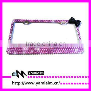 lovely girls license plate frame rhinestone license plate Bling Real Crystal Rhinestone License Plate Frame