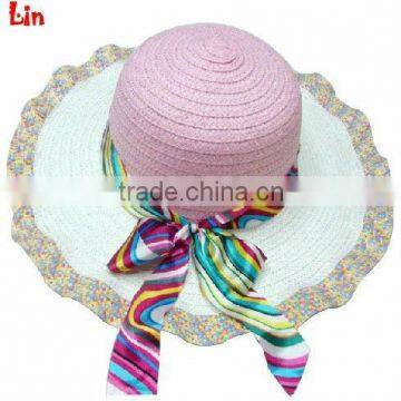 pink sun hats lady