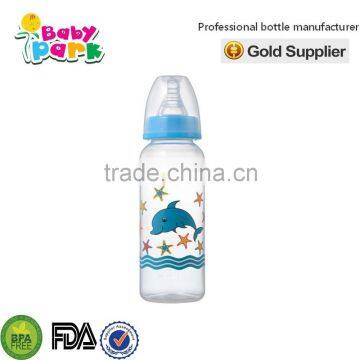 nice plastic baby feeding bottles with emulational nipple