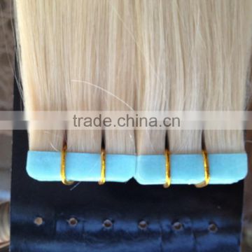 top quality and best selling100% natural color hair tape virgin extension