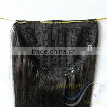 brazilian human hair half wigs with clips