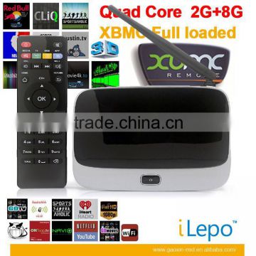 OEM packing OEM brand rockchip rk3188 android tv box quad core cs918