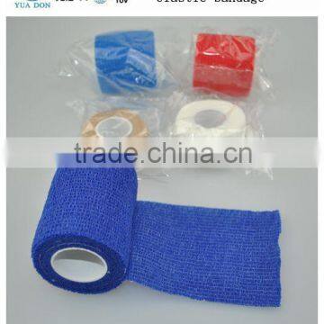 YD80673 Medical Colored Cotton Cohesive Elastic Bandage With CE,FDA,ISO