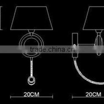 2015 Antique Bronze Color Wall Lamp photo-2