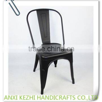 KZ150298 Metal Vintage Restaurant Black Industrial Dining Chair