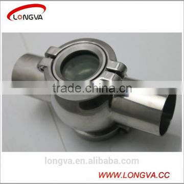 four way stainless steel welding flanged sight glass