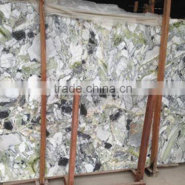 Mountain green marble slab clear stock