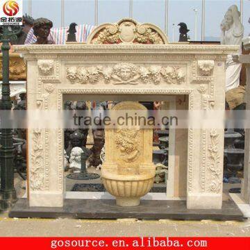 artificial marble fireplace mantel