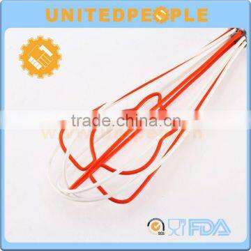 Rose Shape Stainless Steel Handle Manual Silicone Eggbeater photo-2