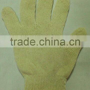 202 RAW WHITE 600 GRAMS 7 KNITTING COTTON SAFETY WORKING GLOVE photo-3