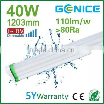 CE ROHS 1200mm 40w Dimmable Fluorescent Batten Fittings Tri-proof Lamps, t8 Batten Bracket