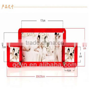 Acrylic photo frame magnet photo frame soft Rubber frame