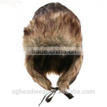 China manufacture wholesale fur hat/ russian style fur hat/ russian fur hat pattern