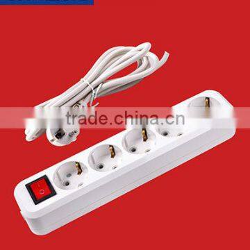 europe extension socket 5 gang extension socket with earthing and switch
