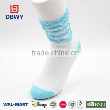 Fashion High Heel Bubble Ribtop Baby Girl Socks