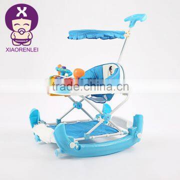 Modern 2-In-1 Activity Music & Lights Wheel Baby Walker With Tray