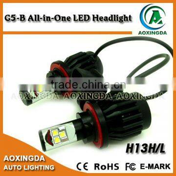 6000LM all in one LED headlight 2015 newest model 80W H13 Hi/Lo headlight bulb