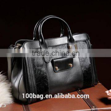 2016 new European and American leather handbags large leather shoulder bag ladies handbag