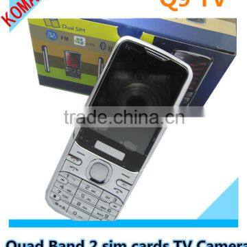 KOMAY hot selling Q9 tv mobile phone with big speaker cellphone