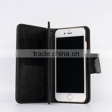 Fashion wallet leather case for 6g