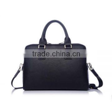 Carrying leather laptop document bag